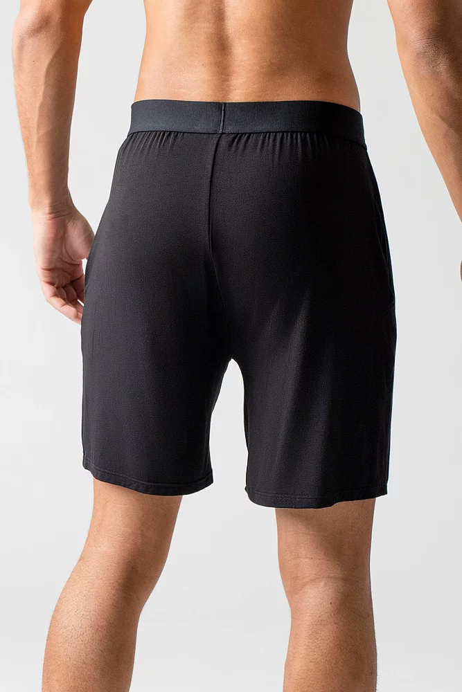 Mens 1 Pack Lazy Panda Bamboo Loungewear Selection Shorts from