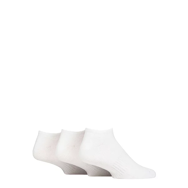 Best Seller Mens and Women's 3 Pair SOCKSHOP Lazy Panda Full Cushion Bamboo Sports Trainer Socks White 7-11