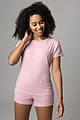 Women's 1 Pack Lazy Panda Bamboo Loungewear Selection T-Shirt - Pale Pink T-Shirt