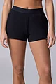 Women's 1 Pack Lazy Panda Bamboo Loungewear Selection Shorts - Black Shorts