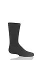 Boys and Girls 1 Pair SOCKSHOP Plain and Striped Bamboo Socks with Comfort Cuff and Smooth Toe Seams - Grey