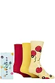 Mens 3 Pair SOCKSHOP Bamboo Bright Gift Boxed Socks - That's Amore