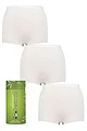 Women's 3 Pair SOCKSHOP Lazy Panda Bamboo Maxi Briefs - White
