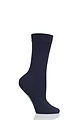 Women's 1 Pair SOCKSHOP Colour Burst Bamboo Socks with Smooth Toe Seams - In The Navy