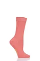 Women's 1 Pair SOCKSHOP Colour Burst Bamboo Socks with Smooth Toe Seams - Peaches And Cream