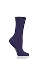 Women's 1 Pair SOCKSHOP Colour Burst Bamboo Socks with Smooth Toe Seams - Purple Rain