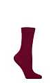 Women's 1 Pair SOCKSHOP Colour Burst Bamboo Socks with Smooth Toe Seams - Red Red Wine