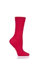 Women's 1 Pair SOCKSHOP Colour Burst Bamboo Socks with Smooth Toe Seams - Redder than Red