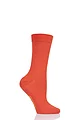 Women's 1 Pair SOCKSHOP Colour Burst Bamboo Socks with Smooth Toe Seams - Tangerine Dream