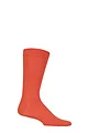 Mens 1 Pair Lazy Panda Colour Burst Bamboo Socks with Smooth Toe Seams - Tangerine Dream