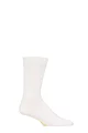 Mens 1 Pair SOCKSHOP Colour Burst Bamboo Socks with Smooth Toe Seams - White Wedding
