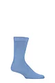 Mens 1 Pair Lazy Panda Colour Burst Leisure Weight Bamboo Socks - Light Blue
