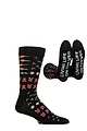 Mens and Women's SOCKSHOP 1 Pair Lazy Panda Bamboo Fun & Novelty Socks - Living On The Veg
