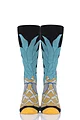 Mens and Women's SOCKSHOP 1 Pair Lazy Panda Bamboo Fun & Novelty Socks - Cool Pineapple