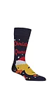 Mens and Women's 1 Pair Lazy Panda Bamboo Fun & Novelty Socks - Christmas Quackers