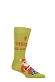 Mens and Women's SOCKSHOP 1 Pair Lazy Panda Bamboo Fun & Novelty Socks - Disco Santa