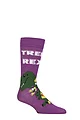 Mens and Women's SOCKSHOP 1 Pair Lazy Panda Bamboo Fun & Novelty Socks - Tree Rex