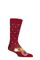 Mens and Women's 1 Pair Lazy Panda Bamboo Fun & Novelty Socks - Highland Cow