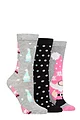 Women's 3 Pair SOCKSHOP Lazy Panda Christmas Bamboo Socks - Christmas Gnomes