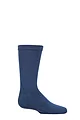 Boys and Girls 1 Pair SOCKSHOP Plain and Striped Bamboo Socks with Comfort Cuff and Smooth Toe Seams - Dark Denim