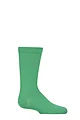 Boys and Girls 1 Pair Lazy Panda Plain and Striped Bamboo Socks with Comfort Cuff and Smooth Toe Seams - Green
