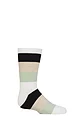 Boys and Girls 1 Pair SOCKSHOP Plain and Striped Bamboo Socks with Comfort Cuff and Smooth Toe Seams - White / Navy / Neutral