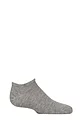 Boys and Girls 1 Pair Lazy Panda Plain Bamboo Trainer Socks with Smooth Toe Seams - Light Grey