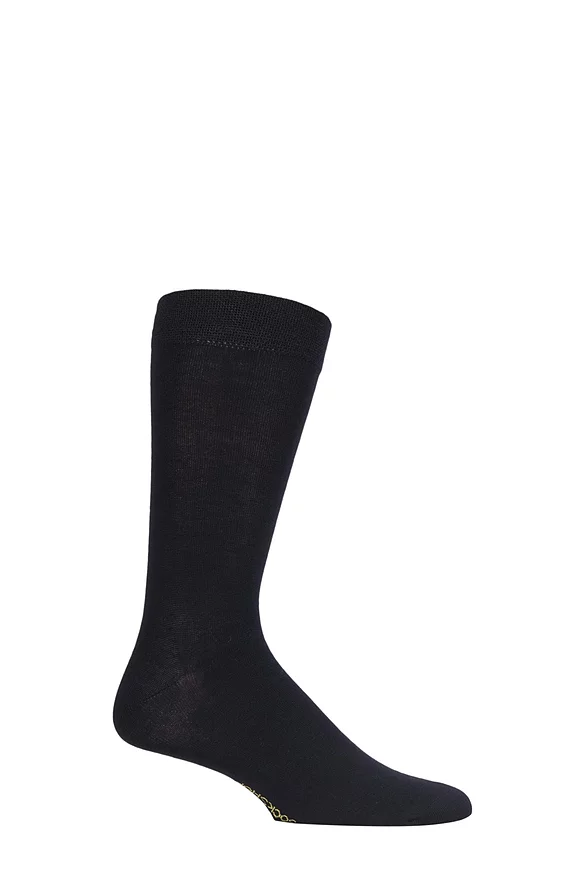 Mens 1 Pair Lazy Panda Colour Burst Bamboo Socks with Smooth Toe Seams